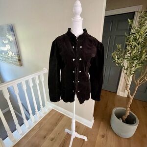 Dressbarn Black Velvet Jacket